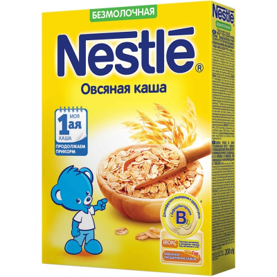 Каша безмолочная овсяная Nestle 200 г